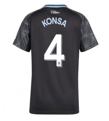 Aston Villa Ezri Konsa #4 Bortatröja Kvinnor 2025-26 Kortärmad